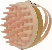 Fantasia Massagebürste Bambus Holz und Silikon Puder
