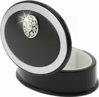Fantasia Pillendose Schwarz, Swarovski Elements Und Einteilung 7 X