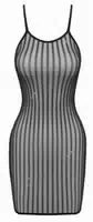 Minikleid im Glitzernden Streifen Look