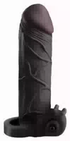 Penishülle „vibrating Real Feel 2 Extension“, Mit Vibration, 16,5 Cm