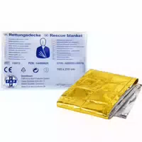 Fap First Aid Products Erste Hilfe Rettungsdecke 160 X 210 cm – Gold Silber
