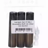 Farfalla Roll On Set 3 stk Braunglasflaschen 10 ml mit Deckel