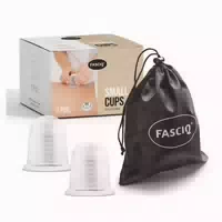 Fasciq Silikon Schröpfkopf, Massage Cuppingset 2 X Small 2 St