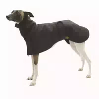 Fashion Dog Eleganter Hundemantel Speziell für Windhunde Schwarz