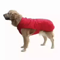 Fashion Dog Hunde Regenmantel mit Fleecefutter Rot 55 cm