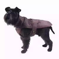 Fashion Dog Hundemantel mit Kunstpelz Futter Braun 60 cm