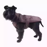 Fashion Dog Hundemantel Mit Kunstpelz Futter Braun 100 Cm