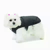 Fashion Dog Hundemantel Mit Kunstpelz Futter Schwarz 90 Cm