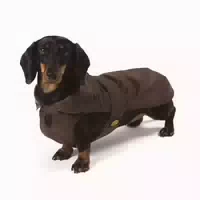 Fashion Dog Hundemantel Speziell für Dackel Braun 33 cm