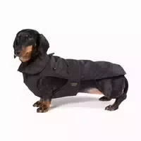 Fashion Dog Hundemantel Speziell für Dackel Schwarz 33 cm