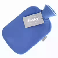 Fashy Wärmflasche mit Hochwertigem Flauschbezug Weiß 1 st