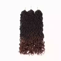 Faux Locs Göttin Häkeln Haar 50cm 3 3 Bündel Schwarz Bis Hel 1 st