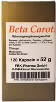 Beta Carotin 120 Kapseln