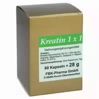 Kreatin 1x1 Pro Tag Kapseln 60 st