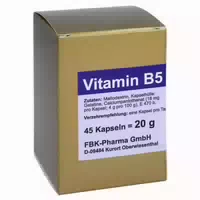 Vitamin B5 Pantothensäure Kapseln