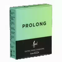 «prolong» 3 Kondome – Verzögernder Effekt, Silikonbefeuchtet 3 Kondome 3 st