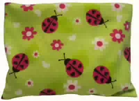 Wärmekissen 20x16 cm Marienkäfer Grün Traubenkern