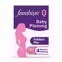 Femibion 0 Babyplanung Nahrungsergänzungsmittel mit Folsäure Plus²