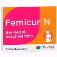 Femicur N Kapseln bei Regelbeschwerden 30 st Hartkapseln
