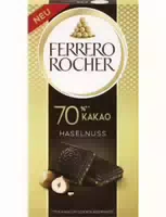 Ferrero Rocher Schokolade Haselnuss 70% Kakao