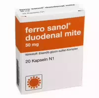 Ferro Sanol Duo Mite 50mg Hartkapseln mit Magensaftresistent Überzogene Pellets