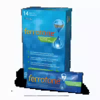 Ferrotone Natürliches Eisen mit Vitamin C, Apfelgeschmack 14x25 ml Beutel