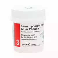 Ferrum Phosphoricum D12 Adler Pharma Biochemie Nach Dr Schüßler Nr 3, Tablette 400 St Tabletten