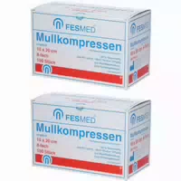 Fesmed Mullkompressen 10 X 10 cm 8fach Unsteril