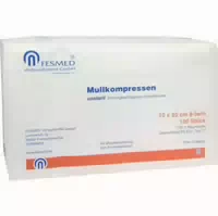 Mullkompressen 10x20 cm Unsteril 8 Fach Papier