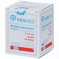 Mullkompressen Es 5x5 Cm Unsteril 8fach 10 St Kompressen