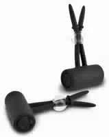 Nippelklemmen „vibrating Silicone Nipple Lassos“, Mit Vibration