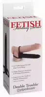 Strap On „double Trouble“, Mit Penis Und Hodenring