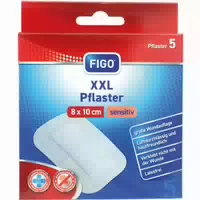 Figo Pflaster Sensitiv Xxl 8 X10 cm 5 st