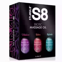 Stimul8 S8 Massageöl Box 3 50 Ml