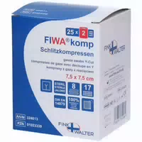 Fiwa Sterile Schlitzkompressen 7,5 X 7,5 cm