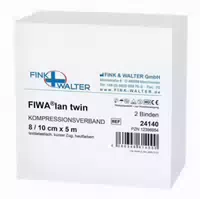 Kompressionsverband 2 Kurzzugbinde 8 10cmx5m Fiwalan Twin