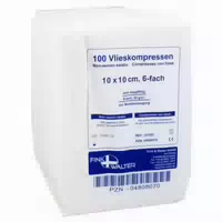 Vlieskompressen Unsteril 10x10 Cm 6fach 100 St