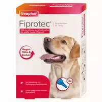 Fiprotec 268 mg Lösung zum Auftropfen für Große Hunde 3x2 68 ml Tropfen