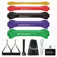 Fitnessbänder Set 5x Widerstandsbänder Klimmzugband Expander 1 st