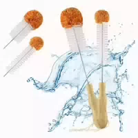 Flaschenbürste Flaschenreiniger Plüschbommel Vasen Typ4 35cm 1 st