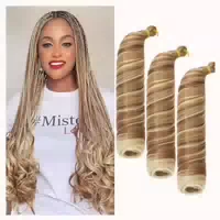 Flechthaar 3 Pack Kaffeeblond Mischen Bleichblond Auburn 1 st