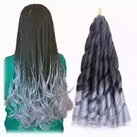 Flechthaar French Curl 60cm Crochet 3 Pack Schwarzmischung S 1 st