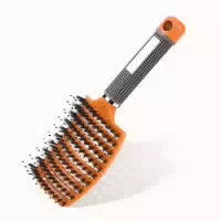 Flexibel Uraqt Entwirrungsbürste Haarbürste Griff Wildschwei 1 st