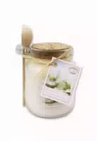 Florex Badesalz Schneerose Mit Bio Schafmilch Glas Mit Holzlöffel