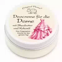 Florex Deocreme für die Dame – Aluminiumfreie Deocreme mit Sheabutter, Kokosöl & Zink | Vegan