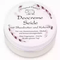 Florex Deocreme Seide – Aluminiumfreie Deocreme mit Sheabutter, Kokosöl & Zink | Vegan
