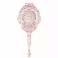 Flowerknows Bunny Garden Hand Mirror 1pc Rosette Pink