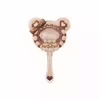 Flowerknows The Sweetie Bear Hand Mirror 1pc Caramel Brown