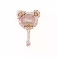 Flowerknows The Sweetie Bear Hand Mirror 1pc Creamy Pink