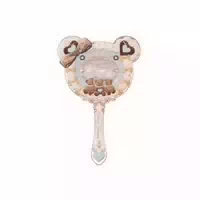 Flowerknows The Sweetie Bear Hand Mirror 1pc Minty Blue